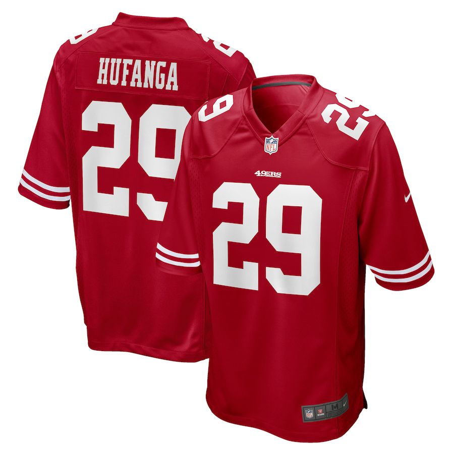 Men San Francisco 49ers #29 Talanoa Hufanga Nike Scarlet Game NFL Jersey->san francisco 49ers->NFL Jersey